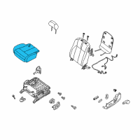 OEM 2009 Nissan Altima Cushion Assembly - Front Seat Diagram - 87350-ZN07J