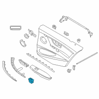 OEM 2013 BMW ActiveHybrid 3 Switch, Power Window, Rear, Oyster Diagram - 61-31-9-241-649