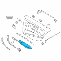 OEM 2019 BMW 330i GT xDrive Armrest, Leather, Rear Left Diagram - 51-42-7-324-479