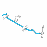 OEM Lexus GS450h Bar Sub-Assy, Rear Stabilizer Diagram - 48805-30070