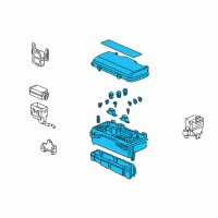 OEM Honda Insight Box Assembly, Relay Diagram - 38250-S3Y-A01