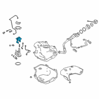 OEM 2019 Lexus UX250h Plate Sub-Assembly, Fuel Diagram - 77024-76020