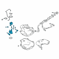 OEM 2019 Lexus UX250h Tube Assembly, Fuel SUCT Diagram - 77020-76020