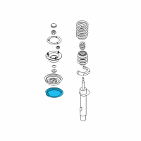 OEM BMW 135i Front Upper Coil Spring Pad Diagram - 31-33-6-767-500