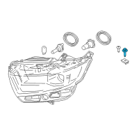 OEM Ford Mustang Mach-E Headlamp Housing Bolt Diagram - -W505425-S450B