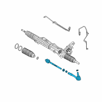 OEM 2004 BMW 760Li Tie Rod Assembly Diagram - 32-10-6-777-268