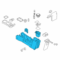 OEM 2009 Ford Escape Console Base Diagram - 9L8Z-78045A36-EA