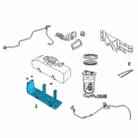 OEM 1994 Dodge Dakota Plate-Fuel Tank SKID Diagram - 4279781