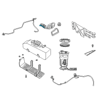 OEM Dodge Dakota Fuel Tank Filler Neck Diagram - 52102175AB