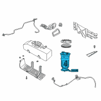 OEM 1997 Dodge Dakota Fuel Pump Module/Level Unit Diagram - 5012273AA