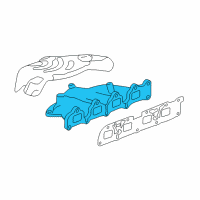 OEM 2014 GMC Terrain Exhaust Manifold Diagram - 12672961