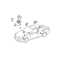 OEM 2020 Lexus RC F Actuator, Absorber Control Diagram - 89241-30041