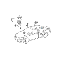 OEM Lexus LS600h Sensor Assy, Acceleration Diagram - 89190-30021