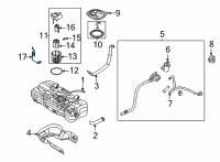 OEM Hyundai Elantra SENDER ASSY-FUEL TANK Diagram - 94460-BY000