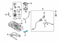 OEM 2022 Hyundai Elantra Hose-Fuel Filler Diagram - 31036-BY000