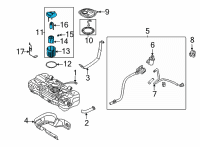 OEM 2021 Hyundai Elantra Pump Assembly-Fuel Diagram - 31120-BY500