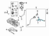 OEM Hyundai Tube-Vapor Diagram - 31046-BY500