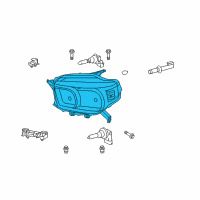 OEM 2012 Toyota 4Runner Composite Assembly Diagram - 81130-35530