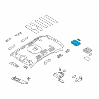 OEM 2011 Hyundai Santa Fe Lamp Assembly-Cargo Diagram - 92620-2E000-TX