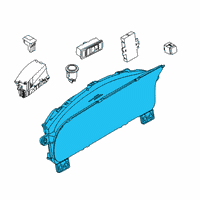 OEM Lincoln Aviator Cluster Assembly Diagram - LC5Z-10849-AA