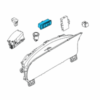 OEM Lincoln Aviator Fog Lamp Switch Diagram - LC5Z-11654-CA