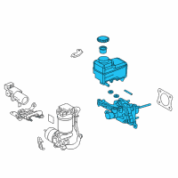 OEM Lexus LC500h Cylinder Sub-Assy, Brake Master Diagram - 47201-11030