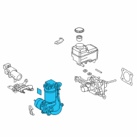 OEM 2022 Lexus LC500h Pump Assy, Brake Booster Diagram - 47070-11030