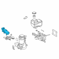 OEM 2020 Lexus LS500 Cylinder Sub-Assy, Brake Master Diagram - 47207-11010