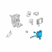 OEM 2009 Honda Odyssey Box Assembly, Fuse (Passenger Side) Diagram - 38210-SHJ-A03