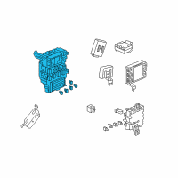 OEM Honda Box Assembly, Fuse Diagram - 38200-SHJ-A24