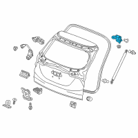 OEM 2022 Honda HR-V Hinge, Tailgate Diagram - 68210-T5A-J03ZZ