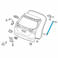 OEM Honda HR-V Open Stay Assembly L Diagram - 74870-T7J-H01