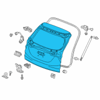 OEM 2017 Honda HR-V Tailgate (DOT) Diagram - 68100-T7W-A90ZZ