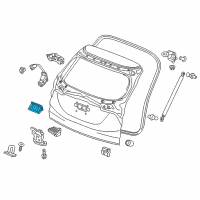 OEM 2020 Honda HR-V Switch Assy., Tailgate Opener (Smart) Diagram - 74810-T4N-H01