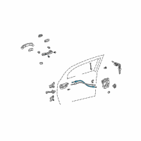 OEM 2006 Scion xA Lock Cable Diagram - 69750-52020