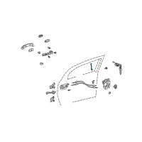 OEM 2004 Scion xA Lock Rod Diagram - 69311-52080