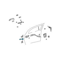 OEM 2004 Scion xA Door Check Diagram - 68620-52050