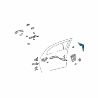 OEM 2004 Scion xA Cylinder & Keys Diagram - 69051-52370