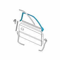 OEM 2005 Ford Mustang Upper Weatherstrip Diagram - AR3Z-6320708-A