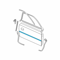 OEM 2007 Ford Mustang Body Side Molding Diagram - 5R3Z-6320938-AAE