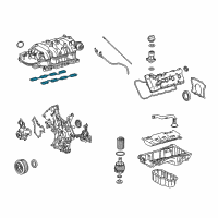 OEM 2015 Toyota Tundra Manifold Gasket Diagram - 17171-0S020