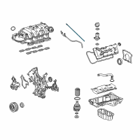 OEM 2016 Toyota Sequoia Dipstick Diagram - 15301-38060