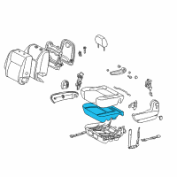 OEM 2006 Toyota Sienna Seat Cushion Pad Diagram - 79136-AE010