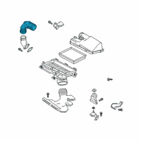 OEM Infiniti Air Duct Diagram - 16576-5NA1B