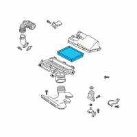 OEM Infiniti Air Cleaner Element Diagram - 16546-5NA1C