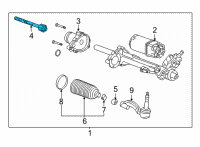 OEM 2013 Cadillac ATS Inner Tie Rod Diagram - 22789023