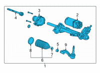 OEM Cadillac CT4 Gear Assembly Diagram - 85157057