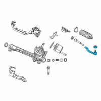 OEM 2015 Honda Civic End, Passenger Side Tie Rod Diagram - 53540-TR0-A02