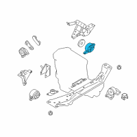 OEM 2002 Nissan Sentra Engine Mounting, Rear Diagram - 11320-4Z010