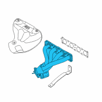 OEM 2019 Kia Soul Exhaust Manifold Catalytic Assembly Diagram - 285102EHH0